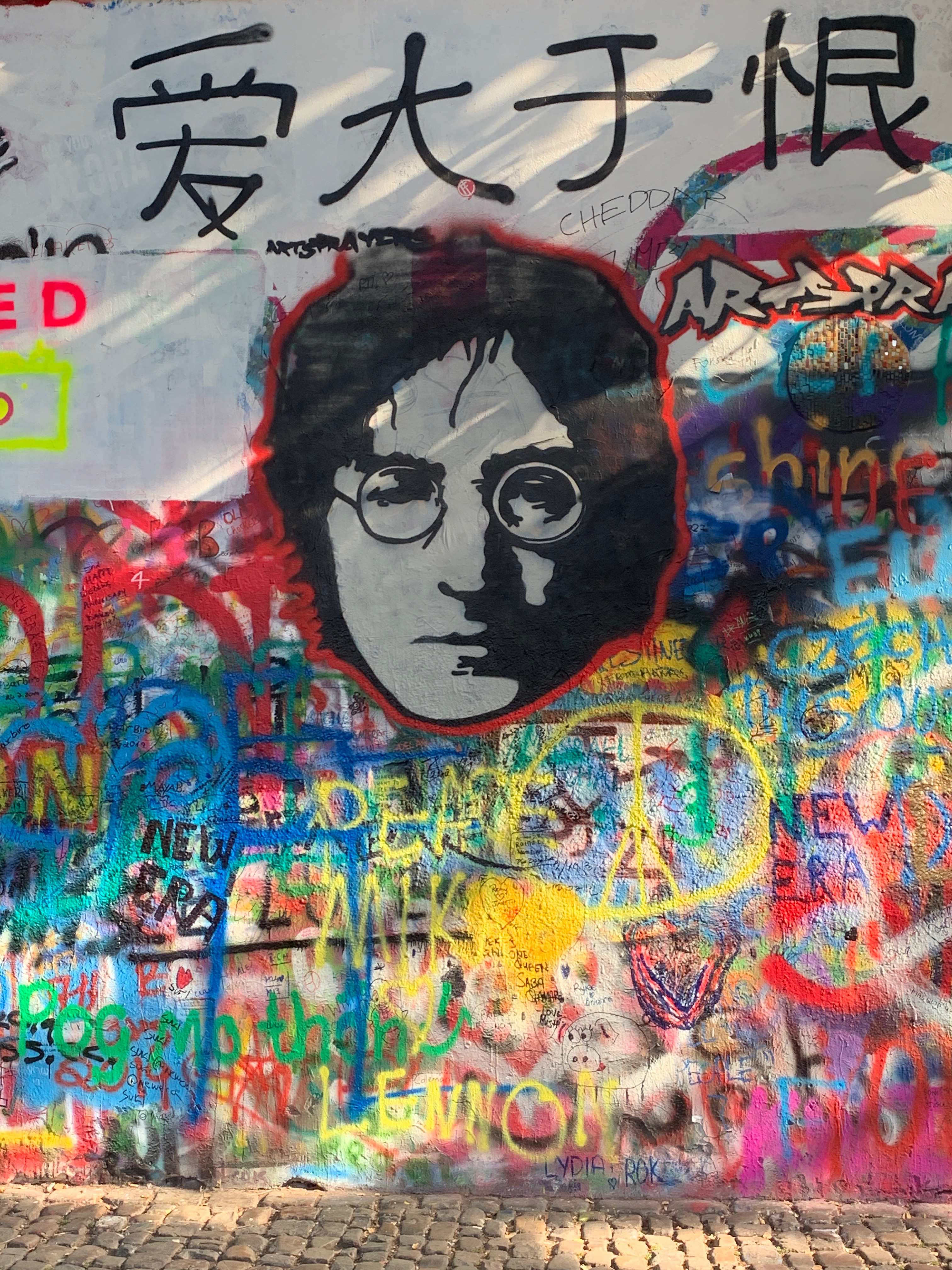 John Lennon Wall in Prague